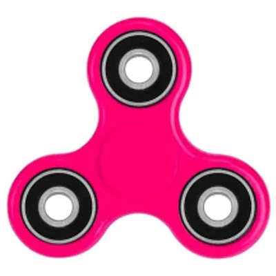Антистресс Hand Spinner Спиннер 8см розовый с черными вставками SH 999372