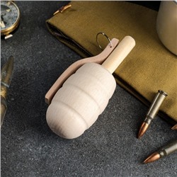 Сувенирное деревянное оружие "Граната", 15х5 см, массив бука