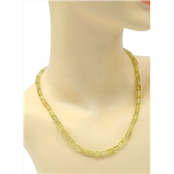 Бусы из Гелиодора цилиндр 5*10мм, 48см, 18,3г