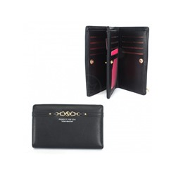 Кошелек женский искусственная кожа ForeverYoung-6929-009,  4отд,  20карм,  черный 243320