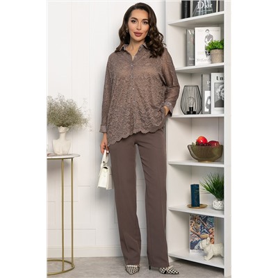 Рубашка кружевная Маринара (шоколад) Б14368-10М