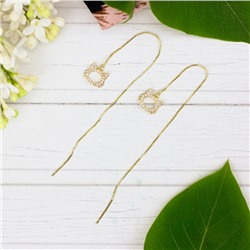 Серьги-протяжки «Котики» (золото)