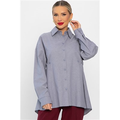 Рубашка Свободное падение (серая) Б14193-5М