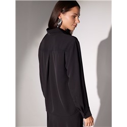 Блузка вечерняя из креп шифона с кружевом