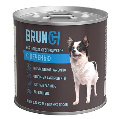 Четвероногий Гурман Brunch 240 г для собак с печенью 403141003 АГ