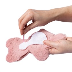 Мягкая игрушка из меха и фетра "Медвежонок" своими руками