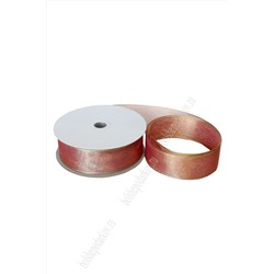 Лента декоративная 3,8 см*40 ярд (с проволокой по краям) 38-94