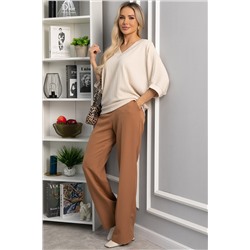 Джемпер трикотажный Джорджина (бежевый) Б14246-12М