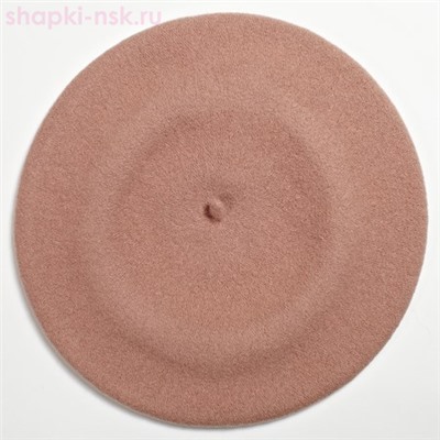 Берет фетр без отделки флис 115 Берет женский флис (58-59)