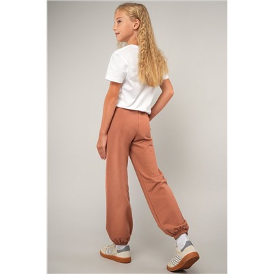 Брюки джоггеры из футера для девочки Happyfox