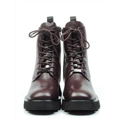 CA126-2 WINE Ботинки демисезонные женские (натуральная кожа, байка) размер 36