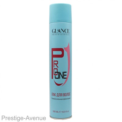 Лак для волос Glance Professional Pro One Сверхсильная фиксация 500 ml