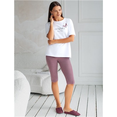 Футболка с принтом свободная эластичная из премиального хлопка