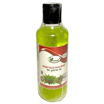 NEEM TULSI Face Wash, Karmeshu (ГЕЛЬ ДЛЯ УМЫВАНИЯ Ним и Тулси (туласи), Кармешу), 210 мл.
