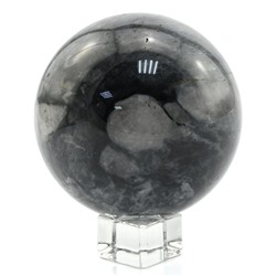 Шар из природной яшмы (серебряной), диаметр 78мм