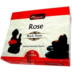 Благовония Aromatika конусные "пуля" Rose (Роза) стелющийся дым SH И752
