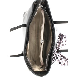 Сумка женская искусственная кожа Ch&K-6833,  1отд+карм/перег,  плечевой ремень,  черный 254517