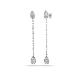 Серьги из серебра куб.циркон., МЦВ2021