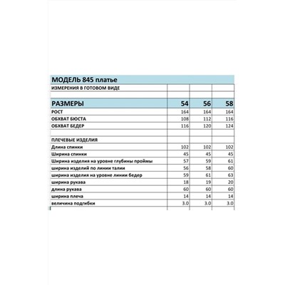 БагираАнТа 845, Платье