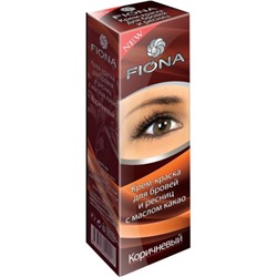 FIONA 7528 Краска д/бровей и ресниц с кистью д/окраски Коричневый 50г. 2.0 (т.)