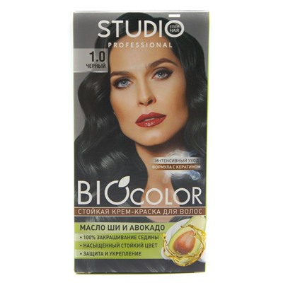 STUDIO  BIOCOLOR Крем-краска стойкая 1.0 черный