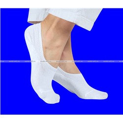 Виктория следки женские короткие с силиконом БЕЛЫЕ