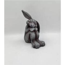 Фигурка Зайчик Пауль (серебро)  H30см Ф264с