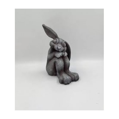 Фигурка Зайчик Пауль (серебро)  H30см Ф264с