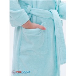 Детский махровый халат с капюшоном  морская волна МЗ-04 (58)