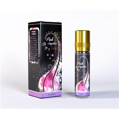 PINK SAPPHIRE for women, Shams Natural Oils (РОЗОВЫЙ САПФИР женские духи на основе масла, роза-мускус), 10 мл.