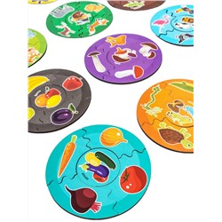 Деревянные пазлы для детей «Мои первые пазлы. Мир вокруг» 60 элементов