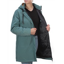 22-908 GRAY/GREEN Куртка демисезонная женская (100 гр. синтепон) PLOOEPLOO размеры 50-52-54-56-58-60