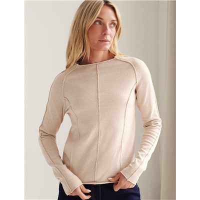 Джемпер тонкой вязки из хлопка с нейлоном