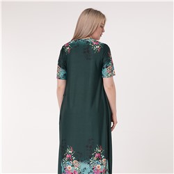 Платье, трикотаж, зеленый