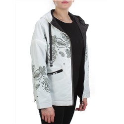 ZW-2312-C WHITE Куртка демисезонная женская BLACK LEOPARD (100 гр.синтепон) размер 54/56 российский