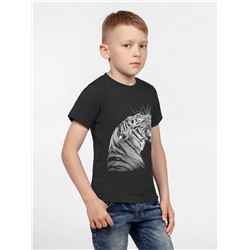 Футболка детская Like a Tiger, черная