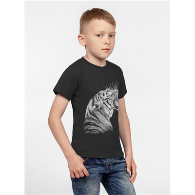 Футболка детская Like a Tiger, черная