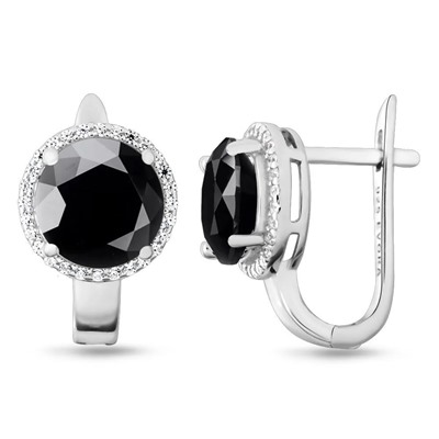 Серьги, оникс, МЦВ1046
