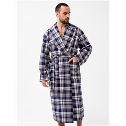 Мужской халат трикотажный чернильный 1566 (5)