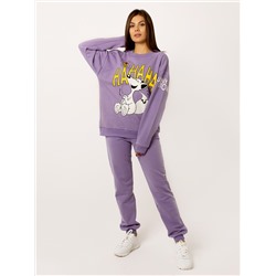 Брюки с начёсом ФЛ-1 лиловый