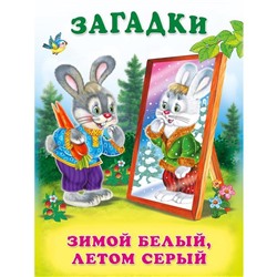 Кн. Загадки для малышей.  Зимой белый, летом серый 16 цветн.стр. 21,5*17см  27322