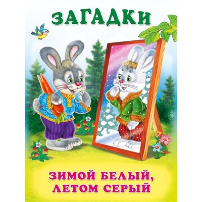 Кн. Загадки для малышей.  Зимой белый, летом серый 16 цветн.стр. 21,5*17см  27322