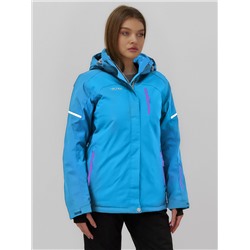 Горнолыжный костюм женский зимний синего цвета 001_1S