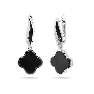 Серьги из серебра керамика, МКВ125