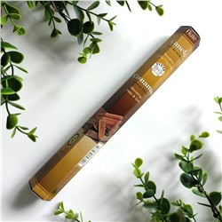Flute CINNAMON Incense Sticks, Cycle (КОРИЦА ароматические палочки, Смягчающий, классический и пряный, Сайкл), шестигранник 20 палочек.