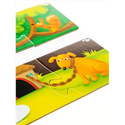 Парные пазлы «Кто где живет?»