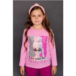 Футболка 22765 Barbie дл. рукав (Розовый)