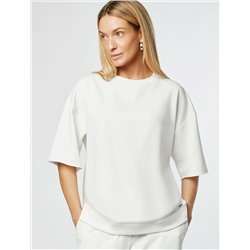 Футболка из тонкого премиального футера с эластаном