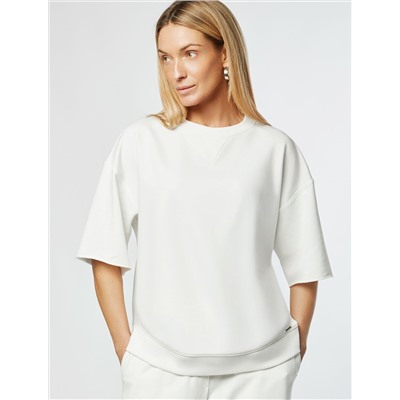 Футболка из тонкого премиального футера с эластаном