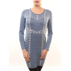 1507-10 Платье трикотажное (73% хлопок, 27% нейлон) размер свободный 42-44